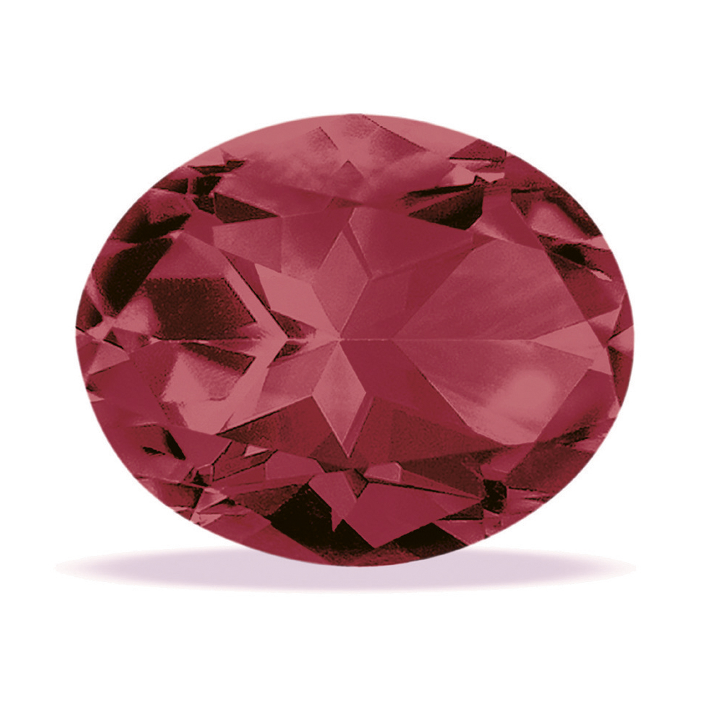 Rhodolite, Red Violet, 5.0 x 3.0 mm, Oval Cut - 1 piece