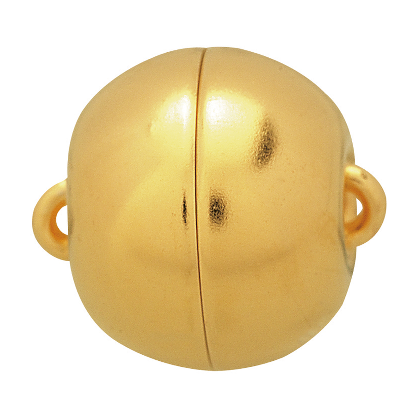 classicLine Magnetic Clasp,Ball,925Ag Gold-Pl.Polished,ø13mm - 1 piece