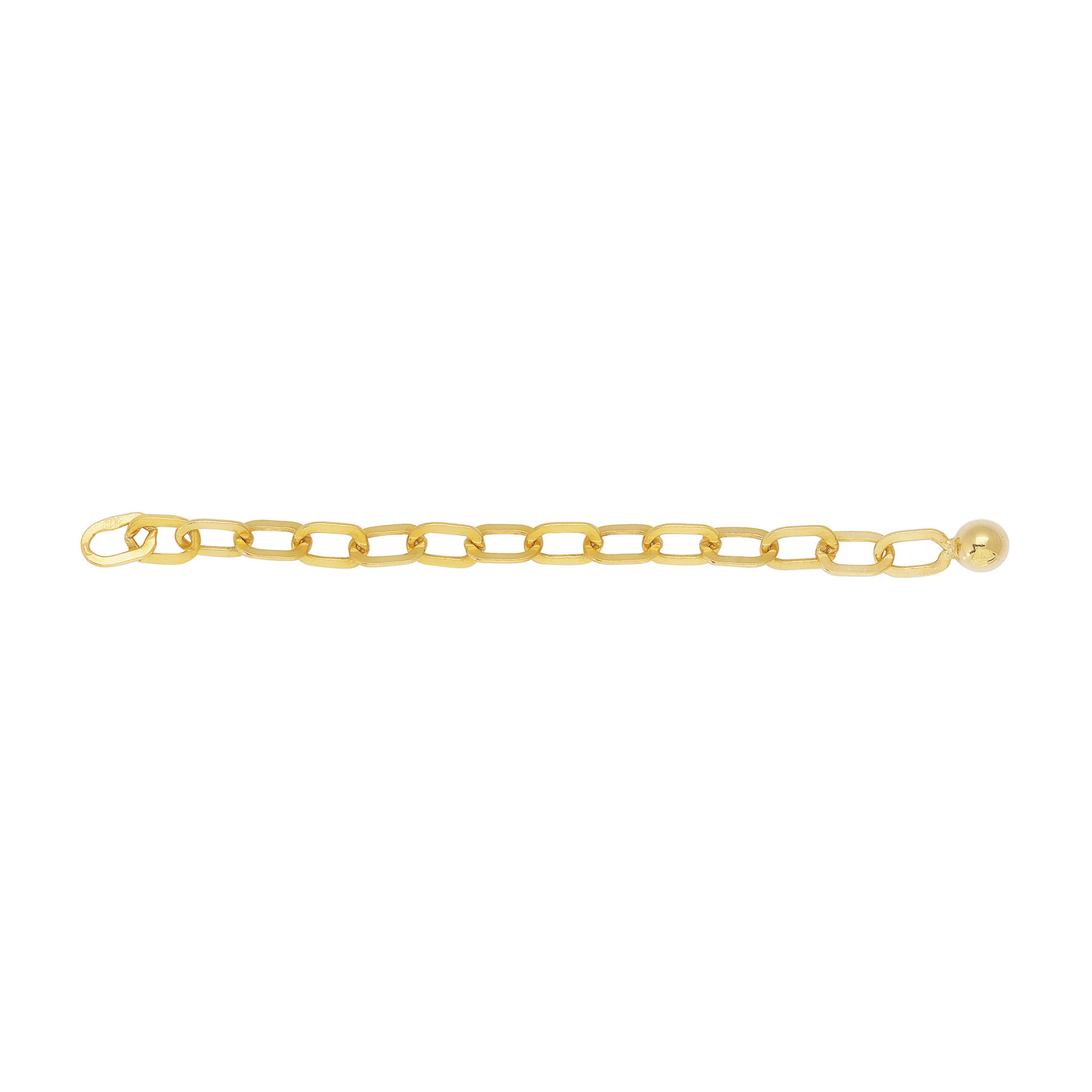 Elongation Chain, Rolled Gold, 70 mm - 1 piece