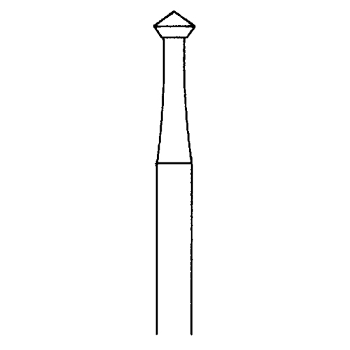 Doppelkegelfräser, Fig. 485, 90°, ø 2,7 mm - 1 Stück