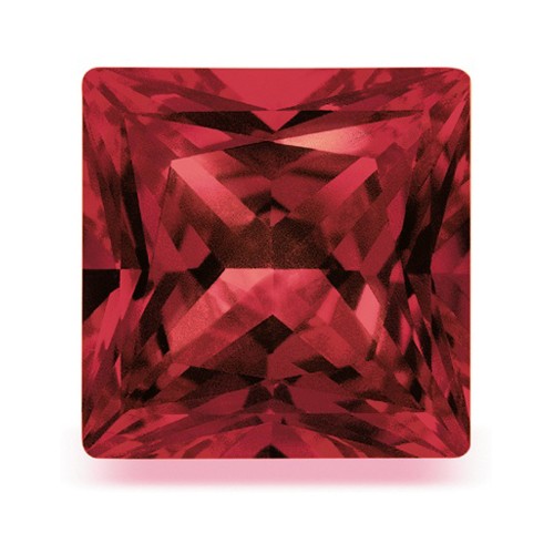 Rhodolite, Red Violet, 2 x 2 mm, Princess Cut, Good Quality - 1 piece