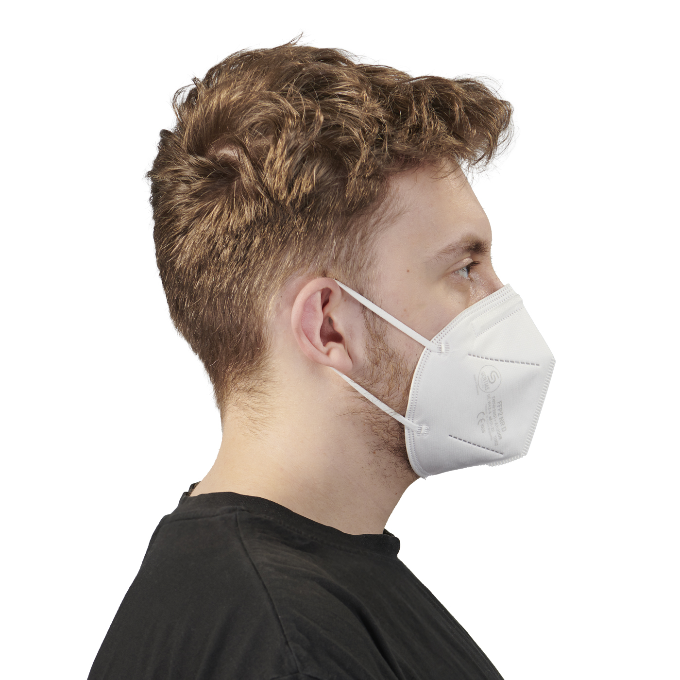 Respirator masks, Protection Class FFP2 NR, white - 10 pieces