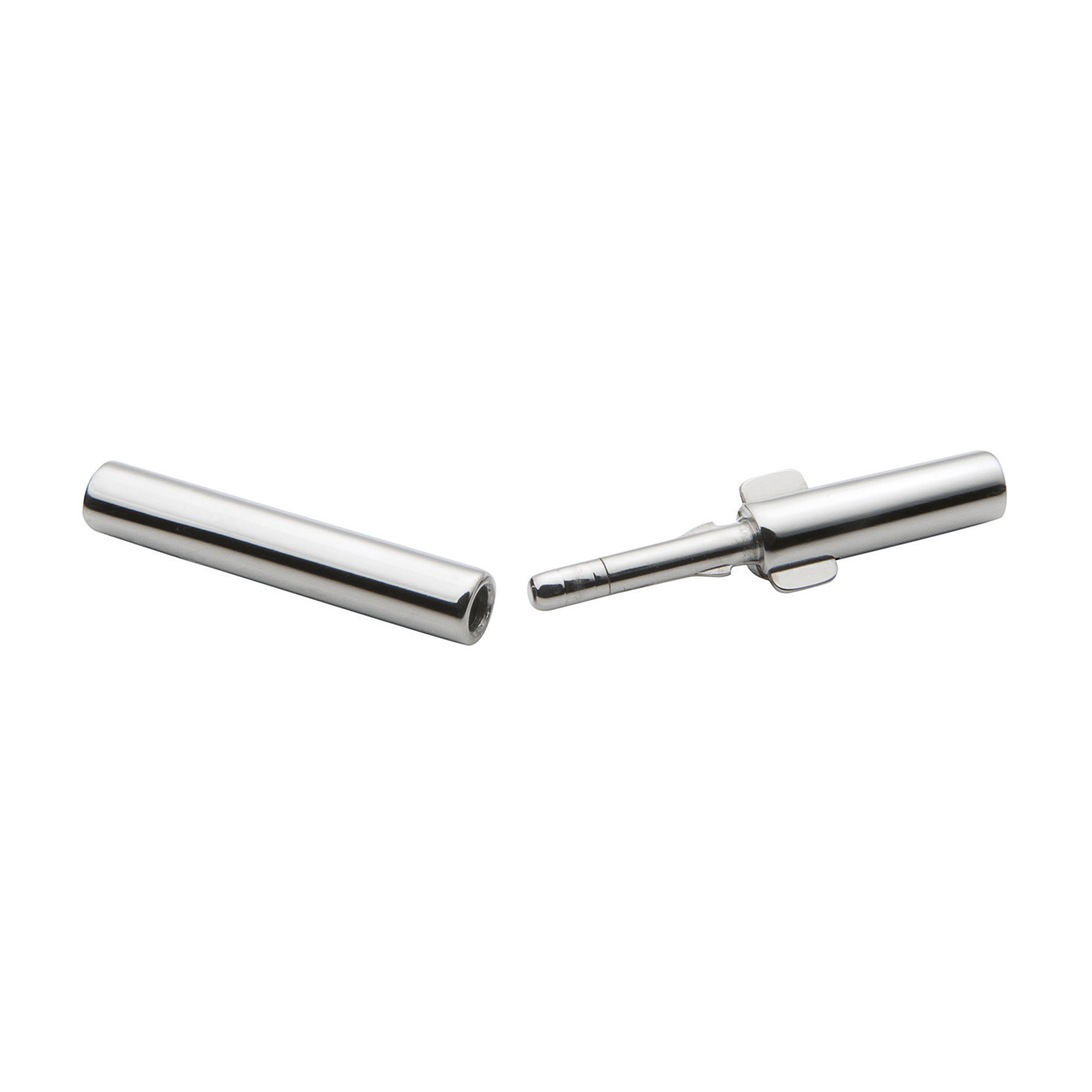 Double Clip Clasp, 935Ag, ø 2.0 x 1.7 mm - 1 piece