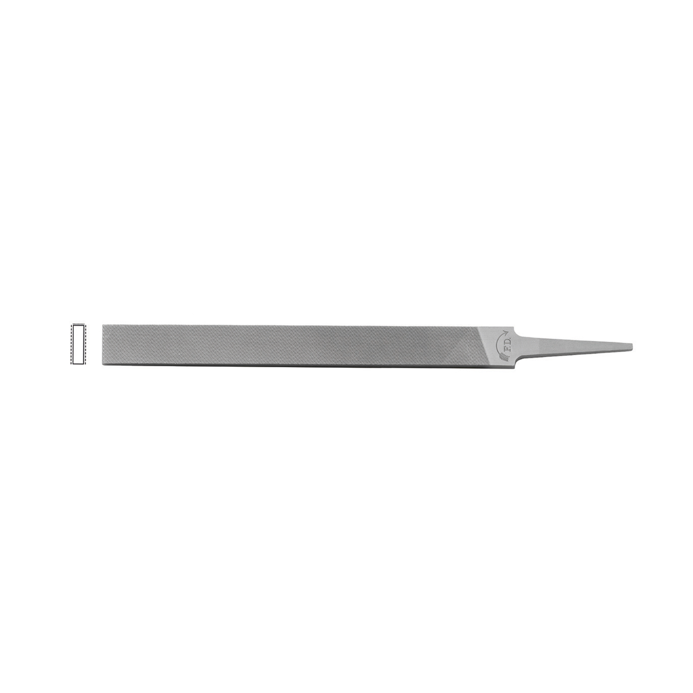 Precision File, Flat Hand, Cut 1 - 1 piece