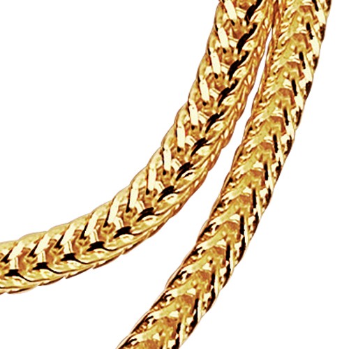 Foxtail Chain, 585G, 1.00 mm, 50 cm - 1 piece