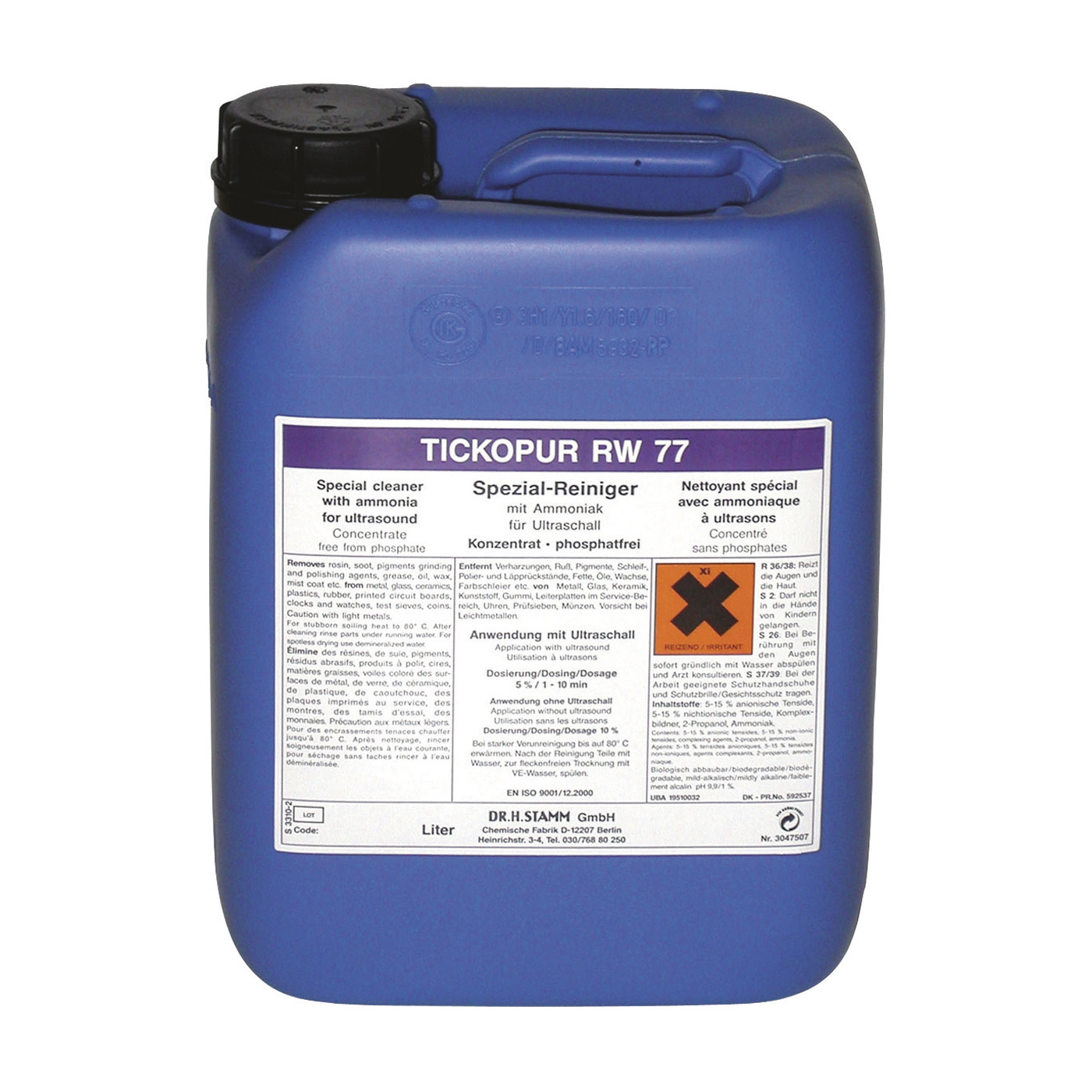 Tickopur RW 77 Special Cleaning Agent - 5000 ml