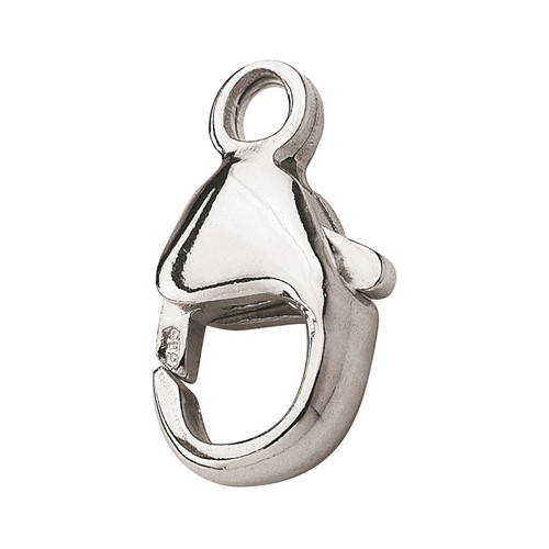 Lobster Clasp, 585WG, 13 mm, Pressed - 1 piece