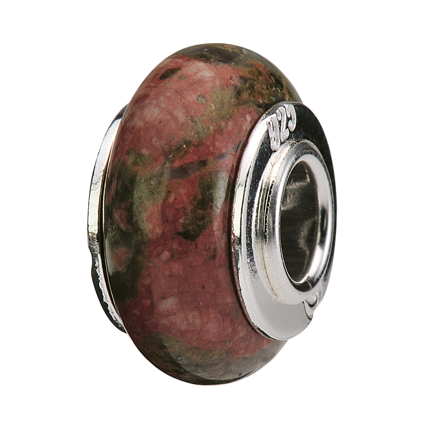 Precious Stone Bead, Unakite - 1 piece