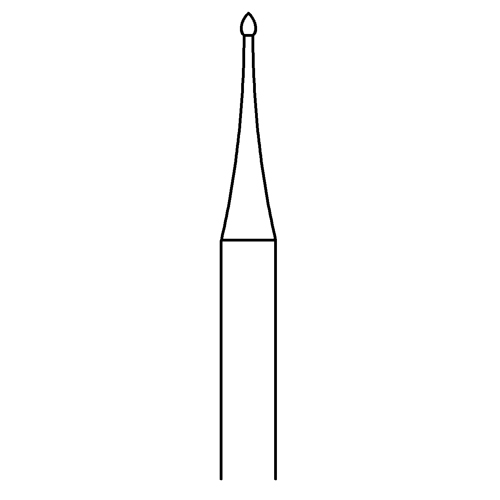 Knospenfräser, Fig. 6, ø 0,6 mm - 1 Stück