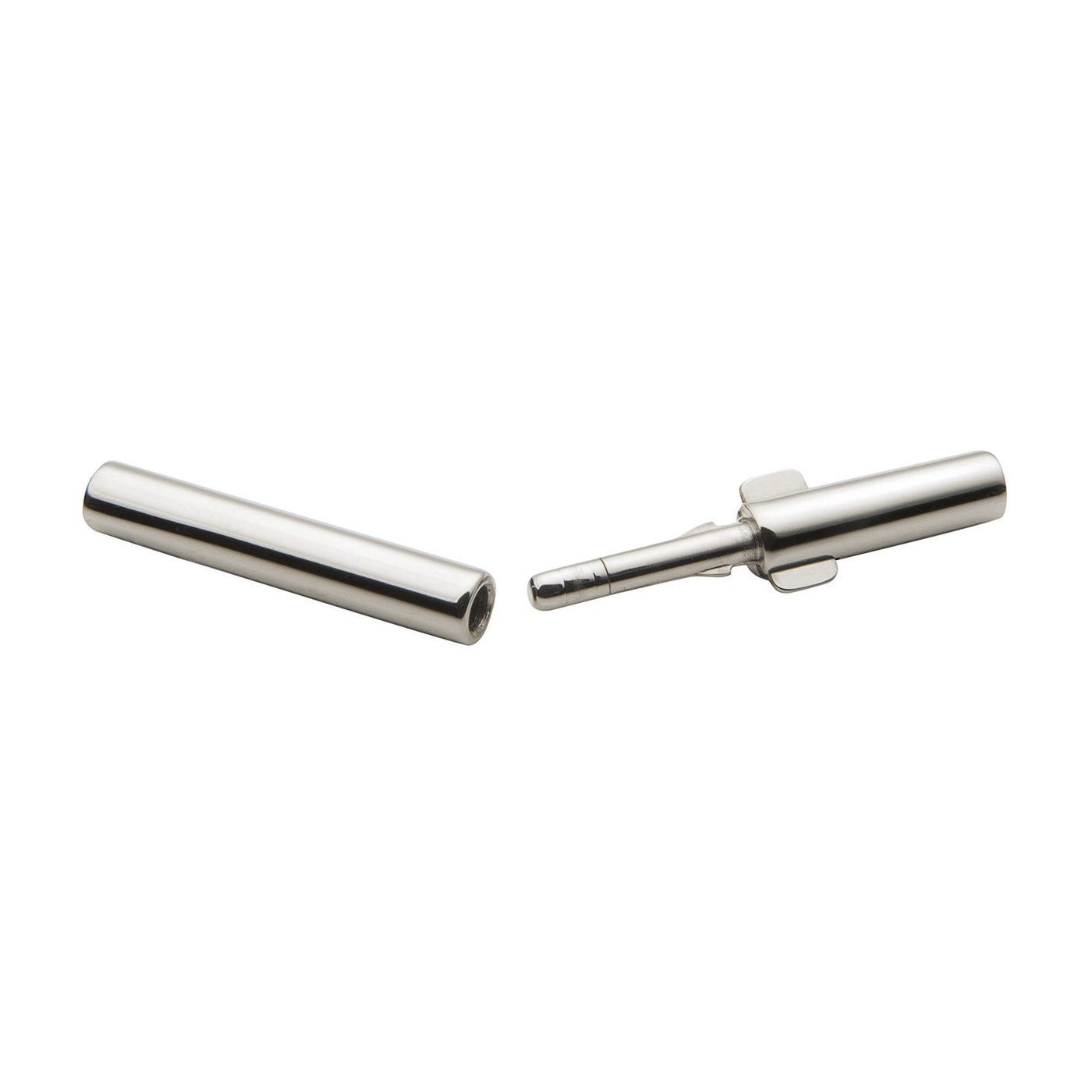 Double Clip Clasp, 750WG, ø 2.5 x 2.1 mm - 1 piece