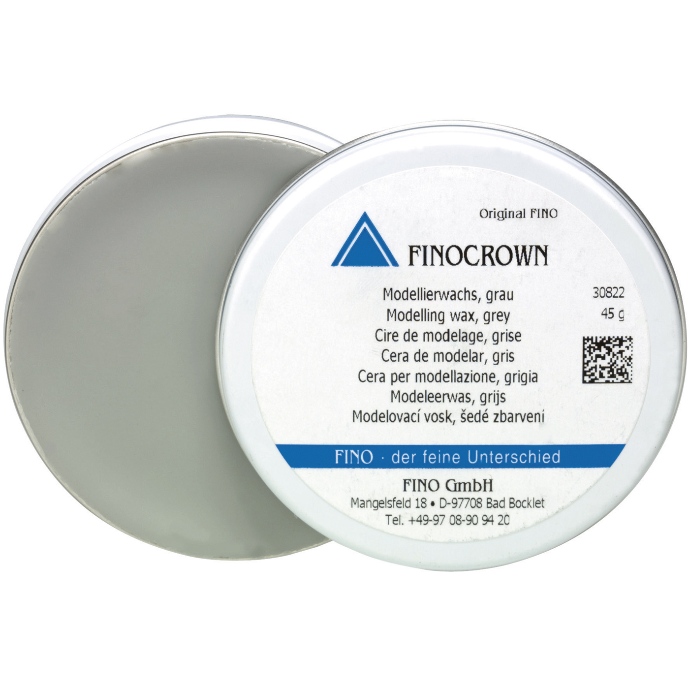 FINOCROWN Modelling Wax, Grey Opaque - 45 g