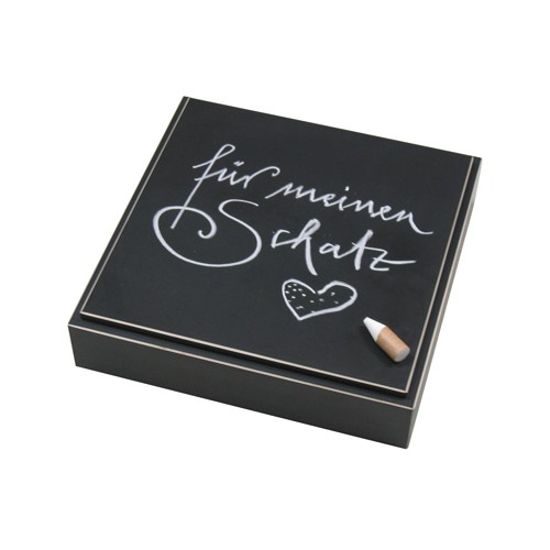 Jewellery Packaging "Black Board", 164 x 164 x 34 mm - 1 piece