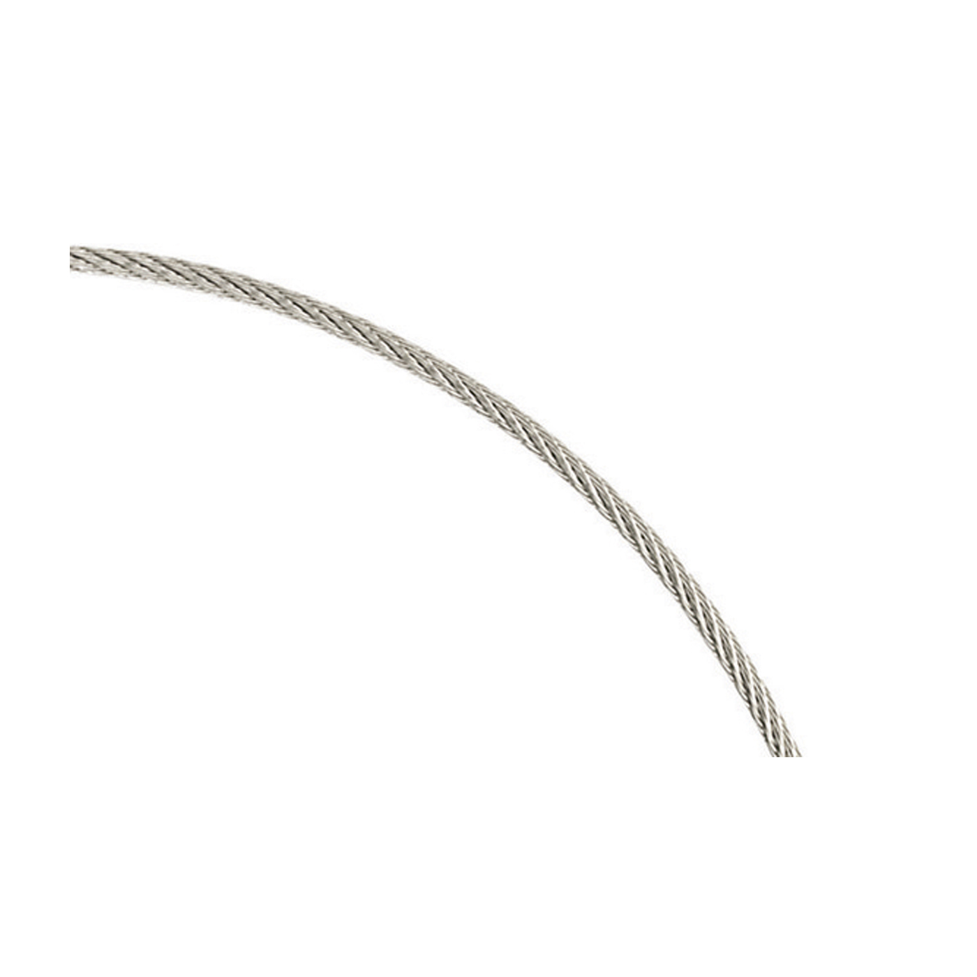 Seilcollier "Cable", ES, ø 0,72 mm, 45 cm, Bajonett - 1 Stück
