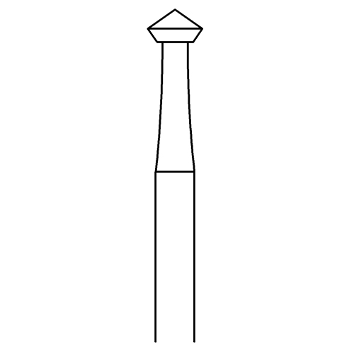 Doppelkegelfräser, Fig. 414, 90°, ø 3,3 mm - 1 Stück