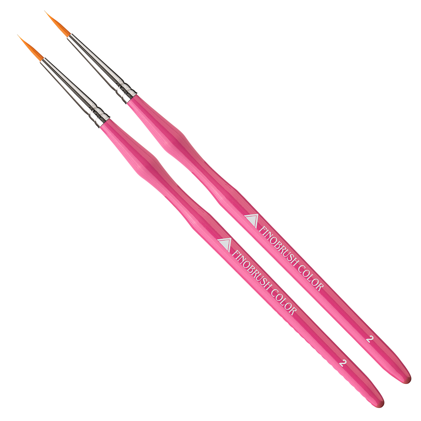 FINOBRUSH COLOR Porcelain Brushes, Size 2 - 2 pieces