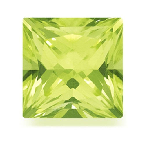 Peridot, Carré, Green, Faceted, 2.00 x 2.00 mm - 5 pieces