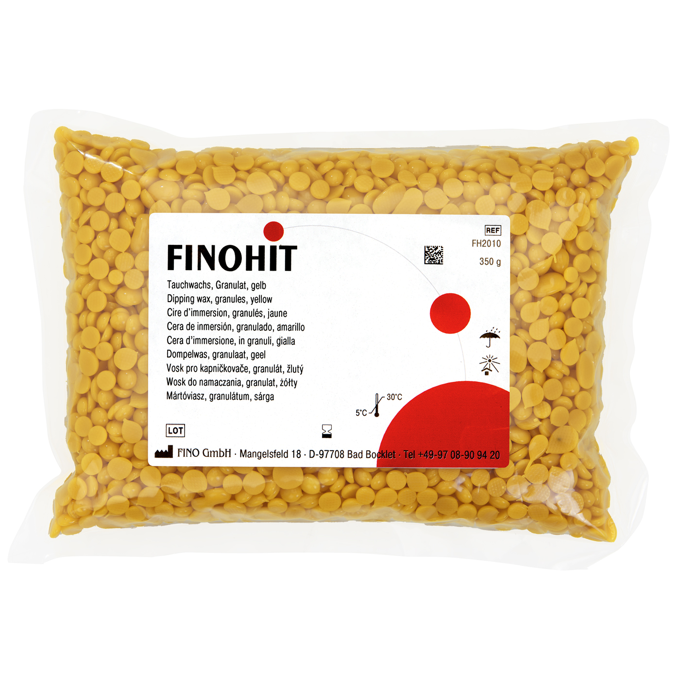 FINOHIT dipping wax, granules, yellow - 350 g