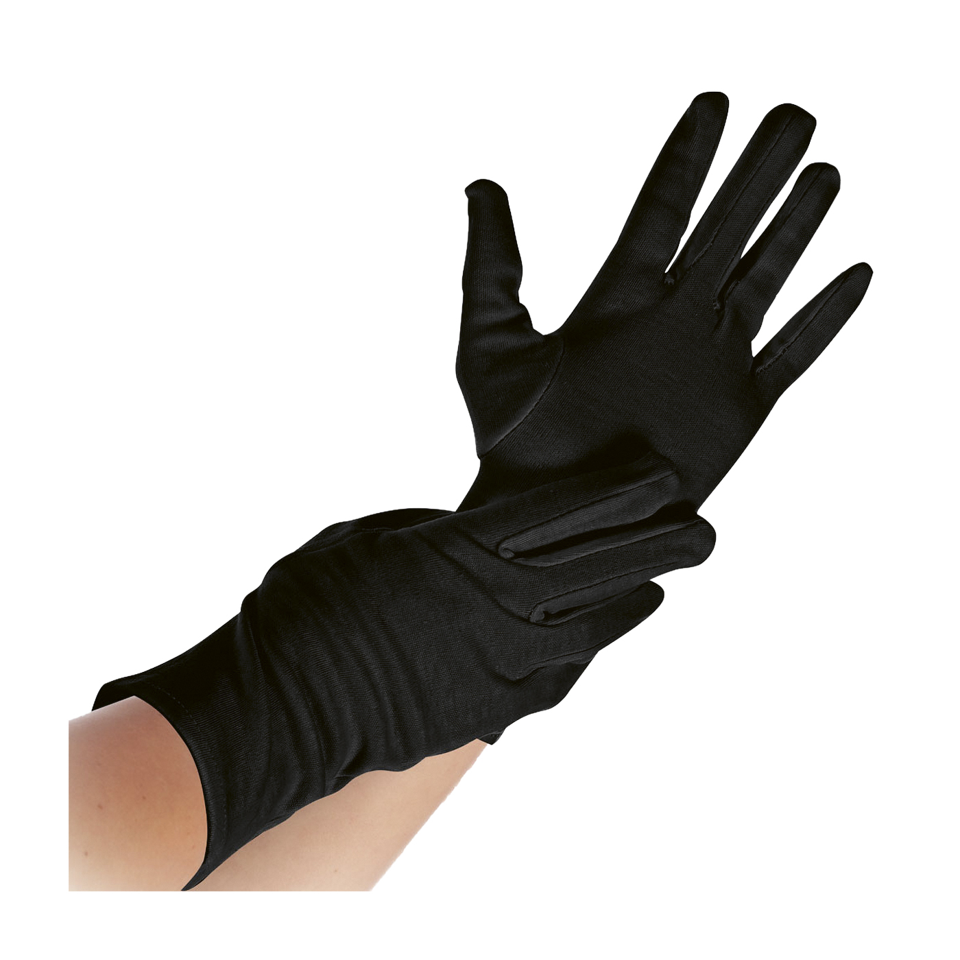 Franz Mensch Handschuhe, schwarz, aus Baumwoll-Gemisch, Größe L - 1 Paar