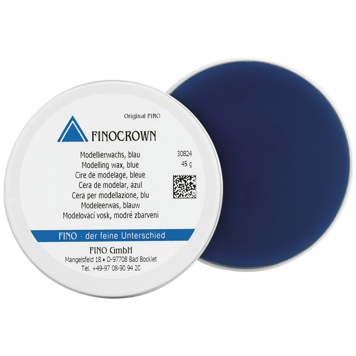 FINOCROWN Modelling Wax, Blue Opaque - 45 g