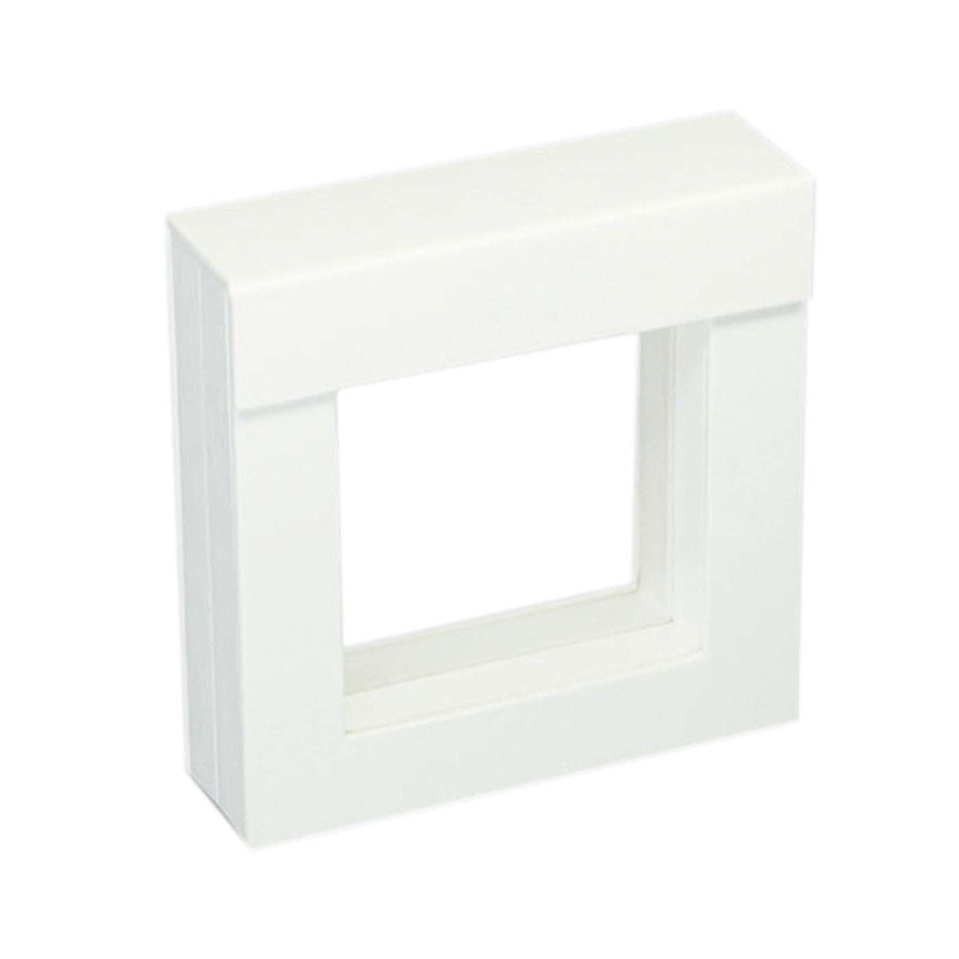 Schmucketui "Frame", weiß, 70 x 70 x 25 mm - 1 Stück