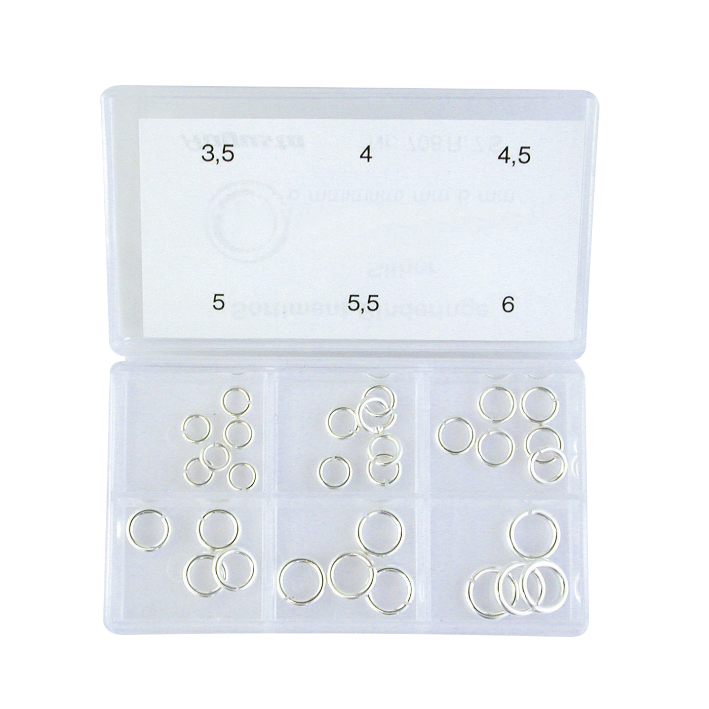 Binding Rings, Round, 925Ag - 1 assortment