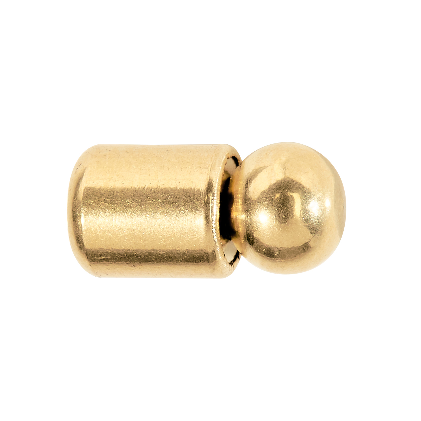 Tie Pin, Brass Gold-Plated, ø 4.3 x 10 mm - 1 piece