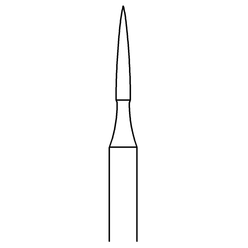 Flammenfräser, Fig. 194, ø 1,2 mm - 1 Stück