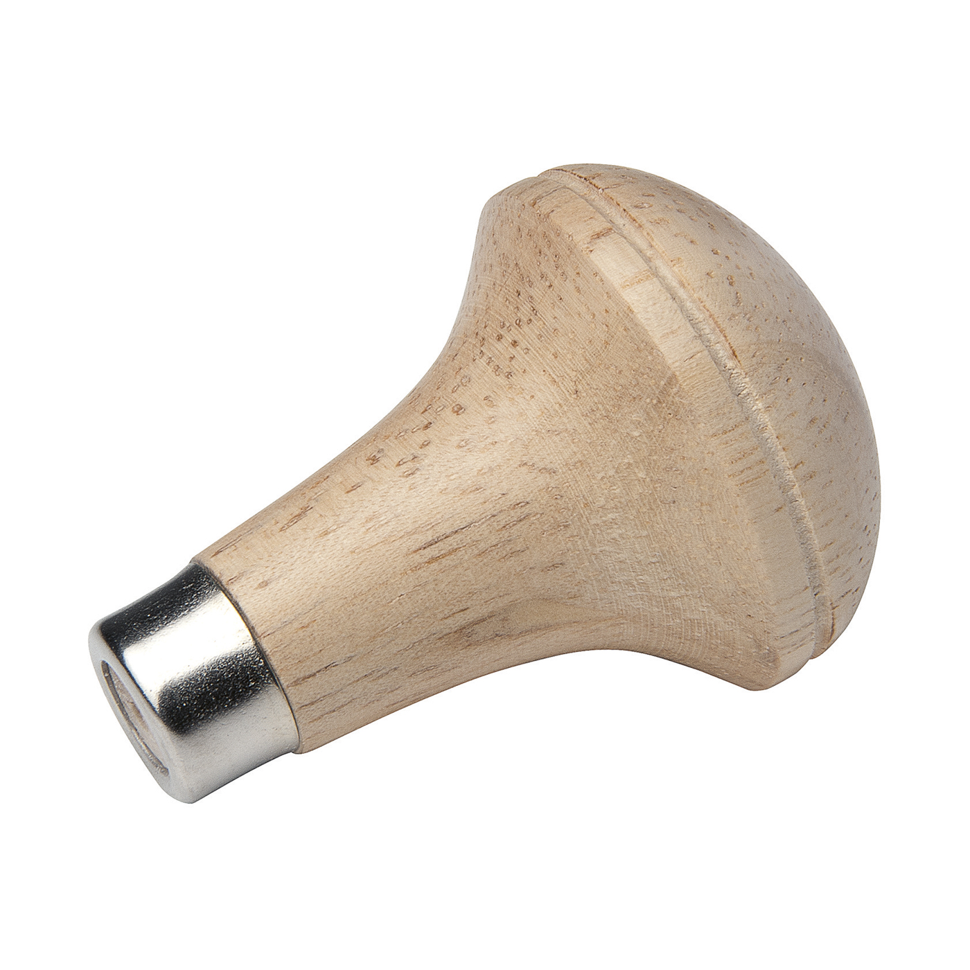 Graver Handle, Mushroom Shape, Wood with Metal Sleeve - 1 piece