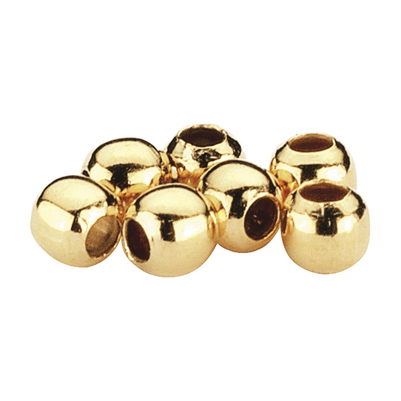 Crimps Crimp Balls, 925Ag Gold-Plated, ø 2.5/1.2 mm - 100 pieces