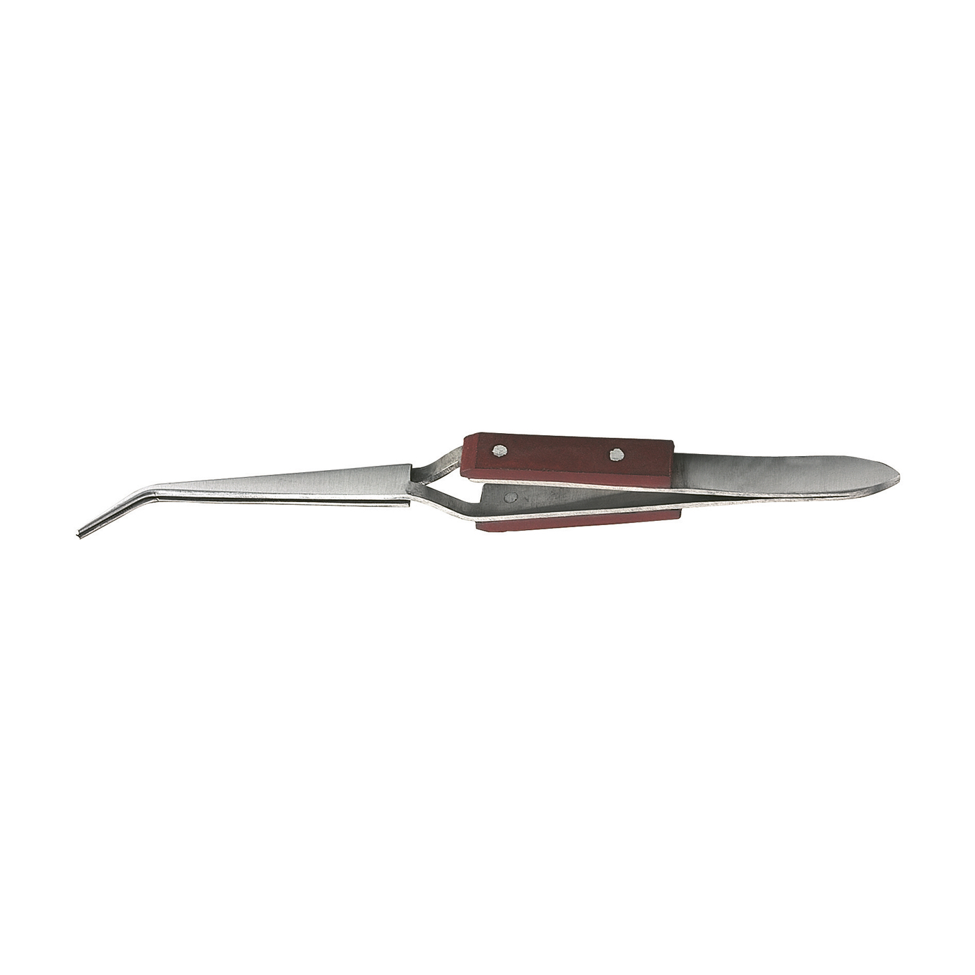 Self-Locking Soldering Tweezers, 160 mm, Curved - 1 piece