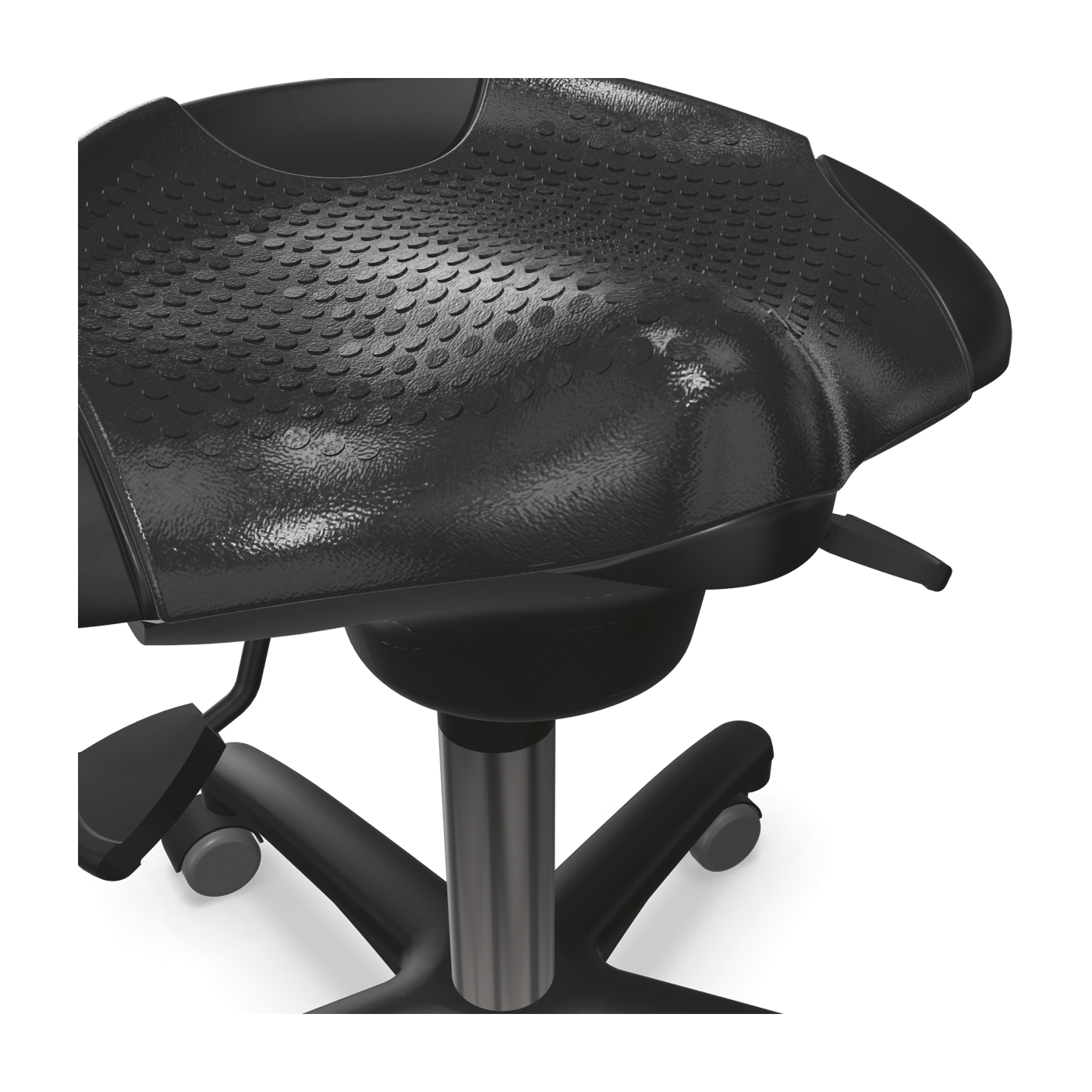 Tec profile Ergo Stool, PU soft Black - 1 piece