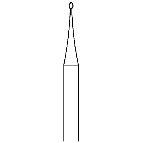 Knospenfräser, Fig. 6, ø 0,6 mm - 1 Stück