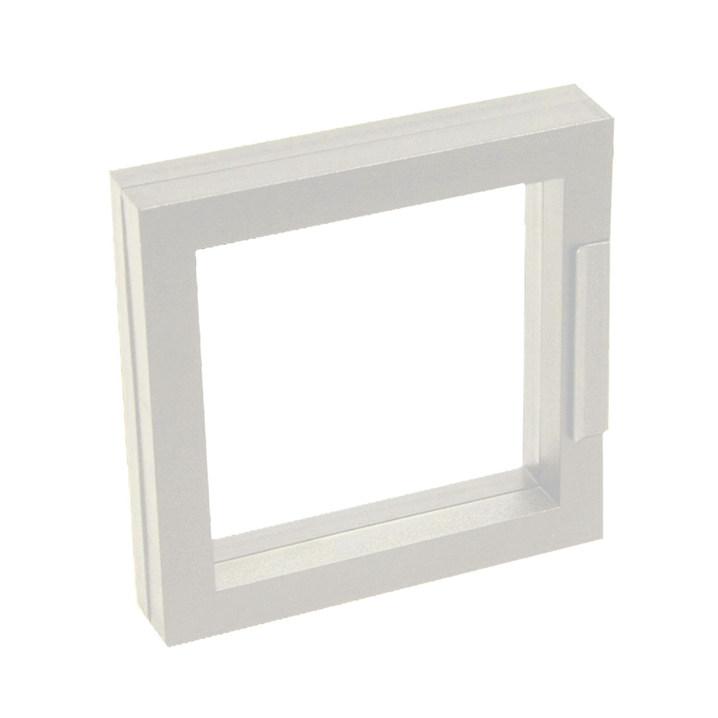 Schmucketui "Eco-Frame", weiß, 100 x 100 x 20 mm - 1 Stück