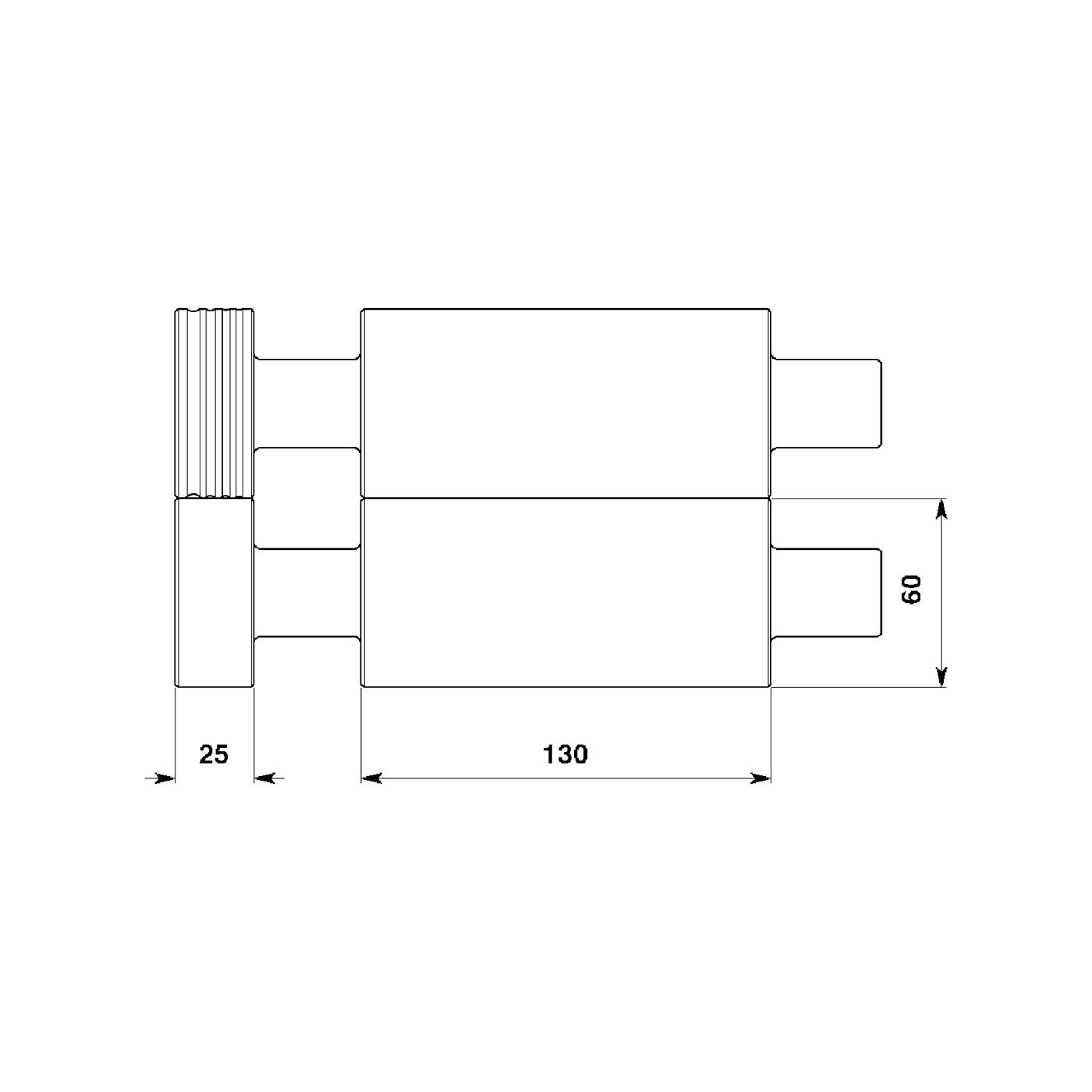 D2 130 Double Rolling Mill, with Stand - 1 piece