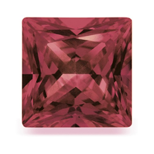 Rhodolite, Red Violet, 3.0 x 3.0 mm, Princess Cut - 1 piece