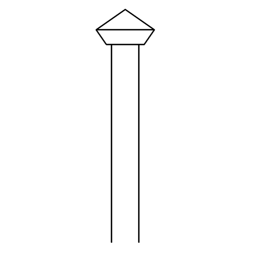 Doppelkegelfräser, Fig. 414, 90°, ø 5,0 mm - 1 Stück