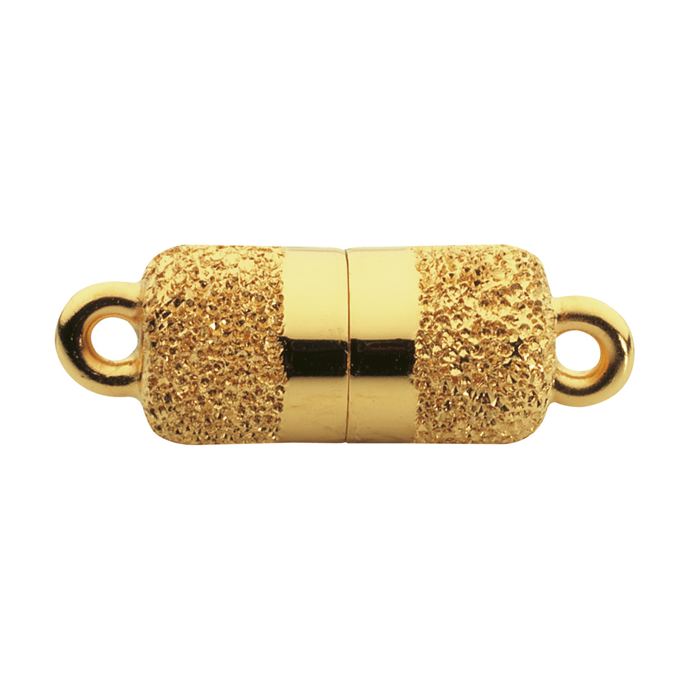 classicLine Magnetic Clasp,Cylinder,925Ag Gold-P.Dia.6x13mm - 1 piece