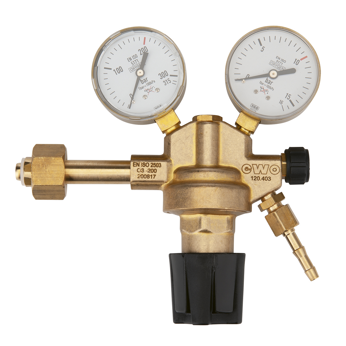 Pressure controller, for oxygen - 1 piece