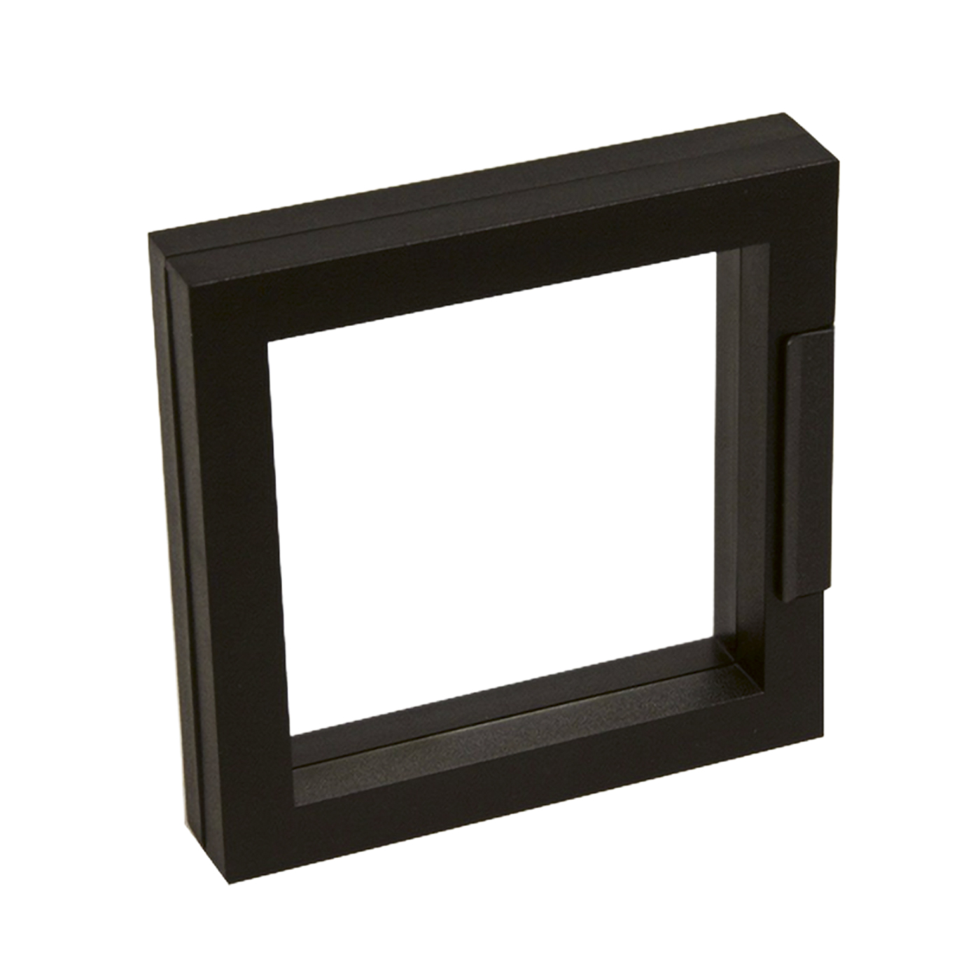 Schmucketui "Eco-Frame", schwarz, 100 x 100 x 20 mm - 1 Stück