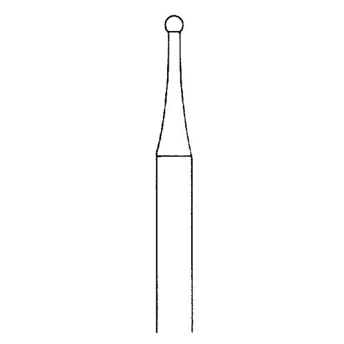 Kugelfräser, Fig. 1, ø 1,1 mm - 1 Stück