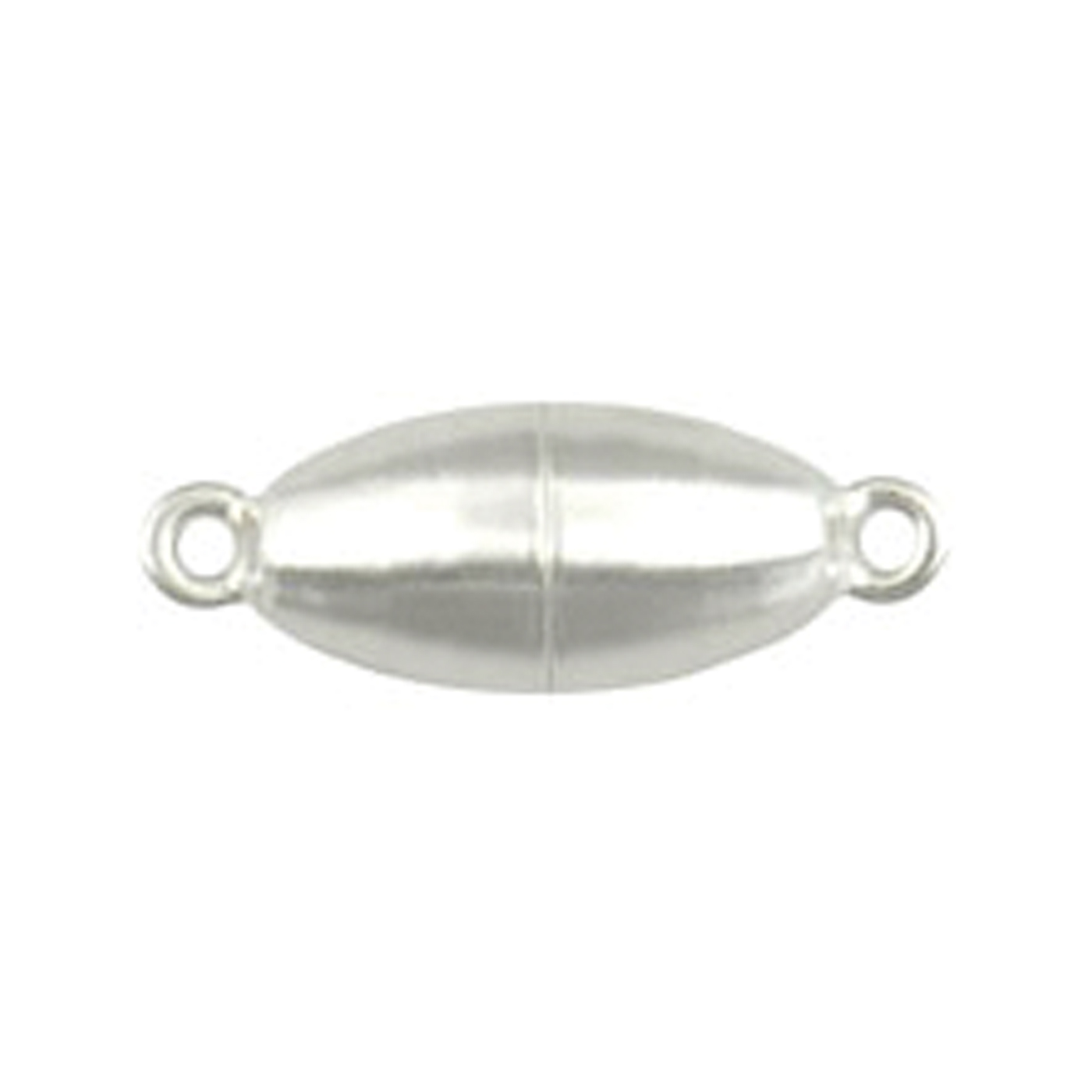 Magnetic Clasp, Olive, 925Ag Polished, ø 6,5 mm - 1 piece