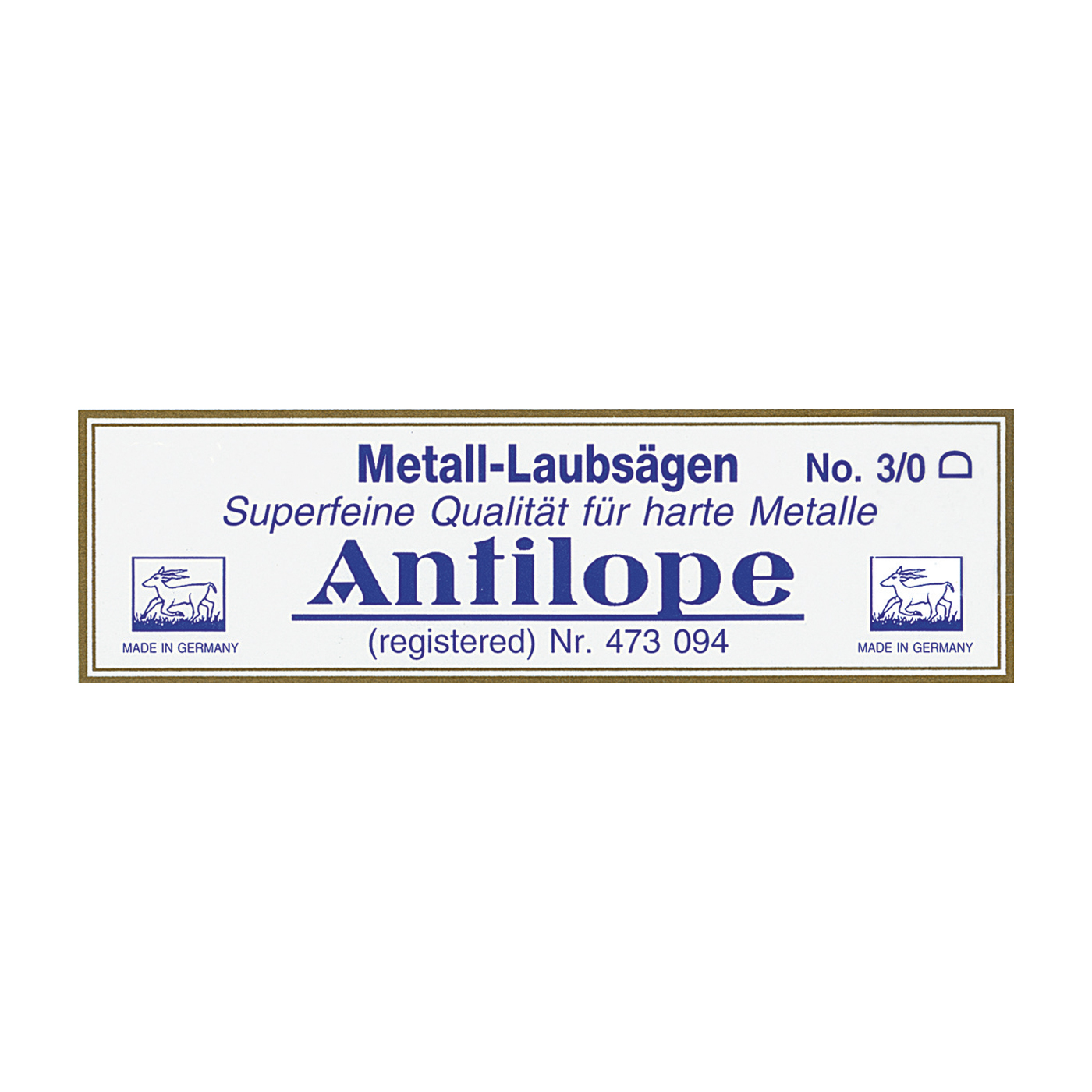 Antilope Metal Fretsaw Blades, 8/0 - 144 pieces