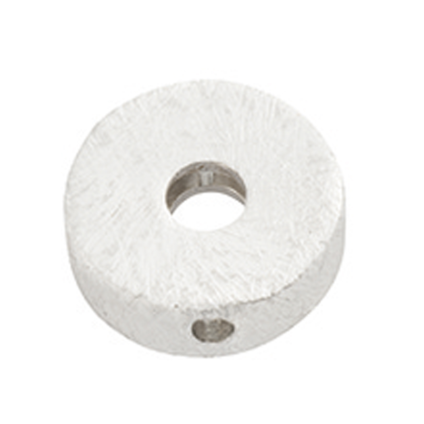 Wheel, 925Ag, ø 12 x 3 mm, Drilled Longitudinally, Matt - 1 piece