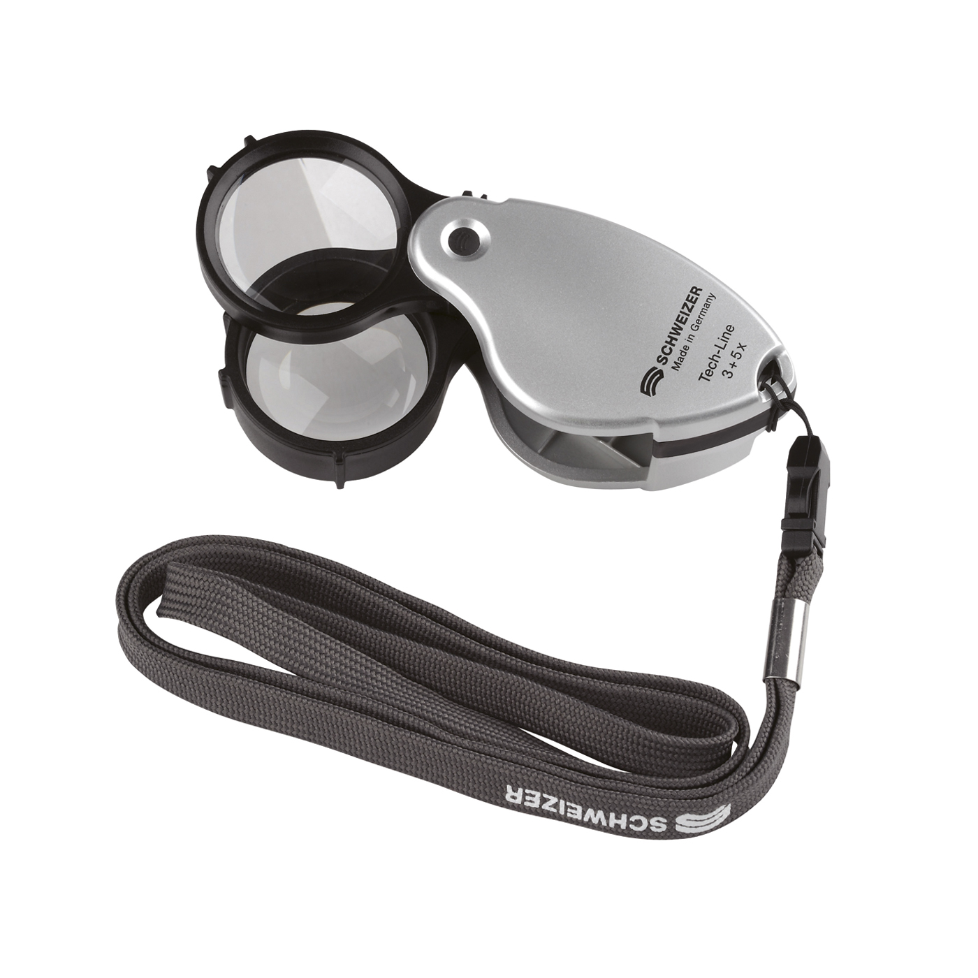 Tech-Line Multi Lanyard Folding Magnifier, 3x + 5x - 1 piece