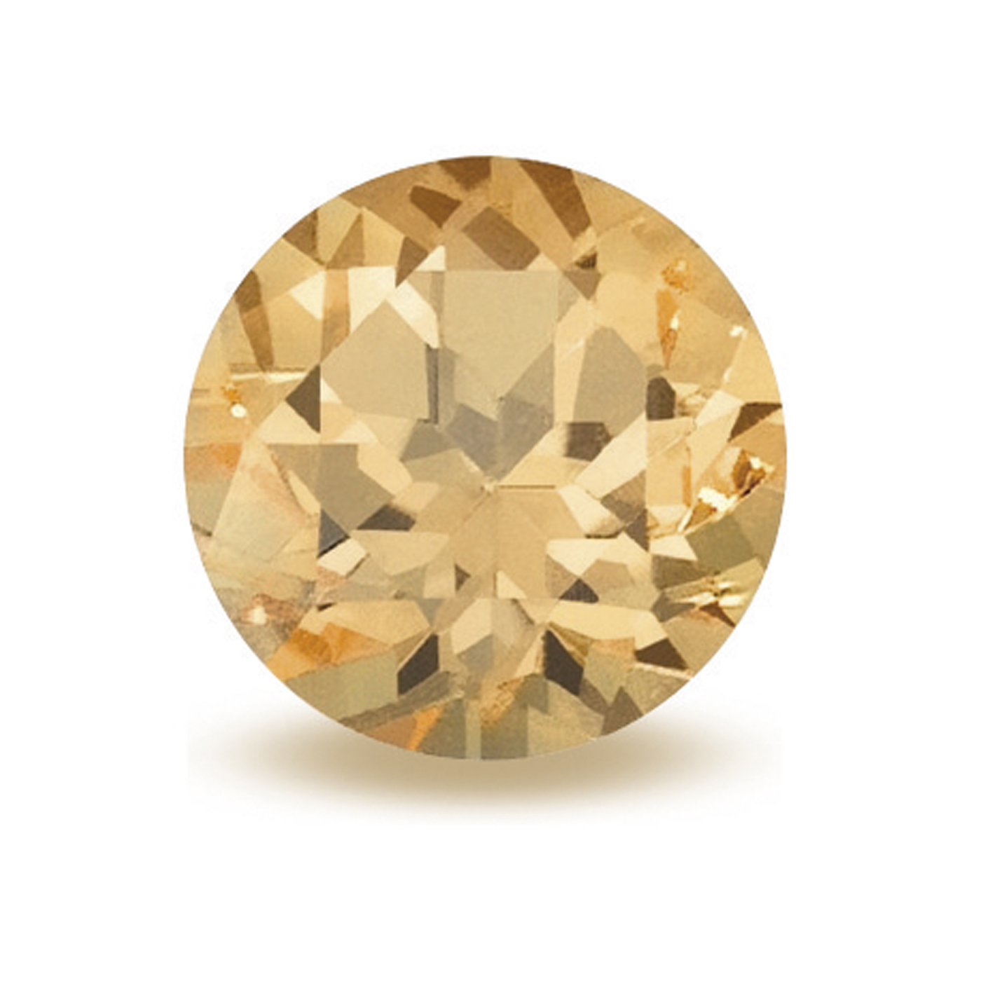 Topaz, Round, Golden Brown, Faceted, ø 3.00 mm - 1 piece