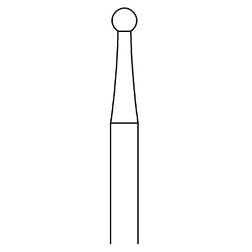 Round Milling Cutter, Fig. 1, ø 2.1 mm - 1 piece