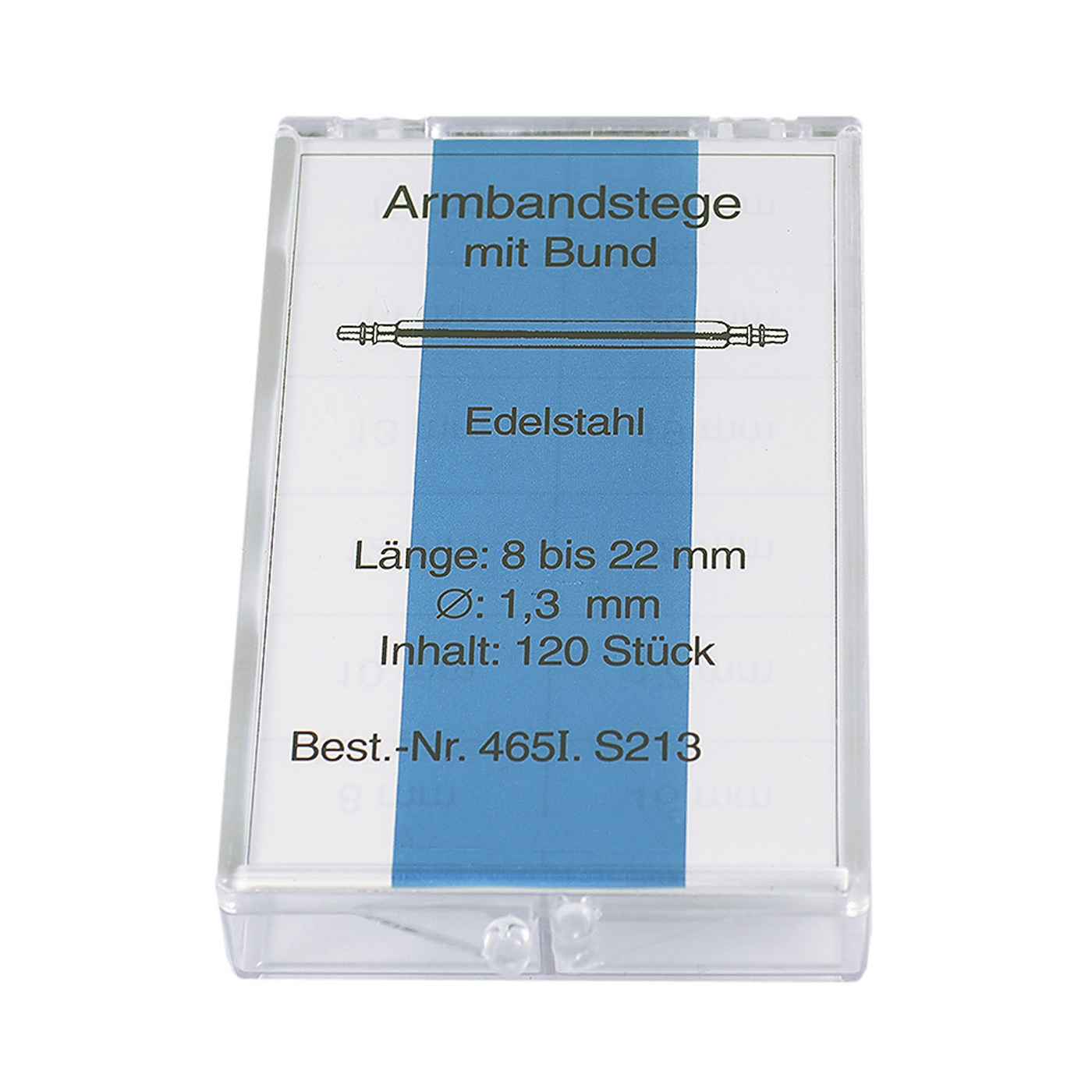 Federstegsortiment, ø 1,3 mm, Länge 8-22 mm - 1 Set