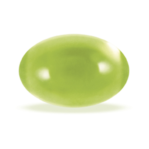 Swarovski Peridot, oval, Cabochon, grün, 6 x 4 mm - 1 Stück