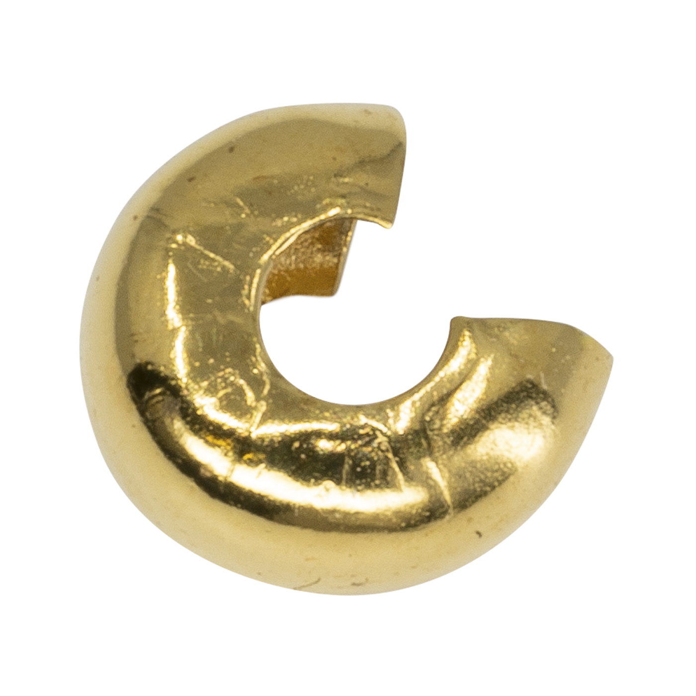 Kaschierperlen, Metall, goldfarben, Außen-ø 5 mm - 50 Stück