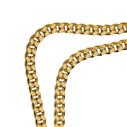 Curb Chain, 333G, 1.40 mm, 50 cm - 1 piece